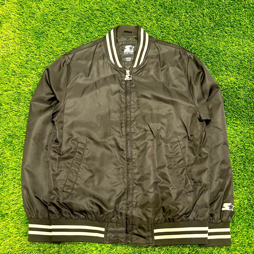 Black & white starter jacket